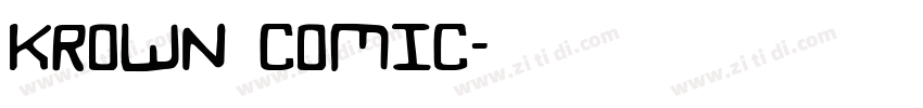 KROWN COMIC字体转换